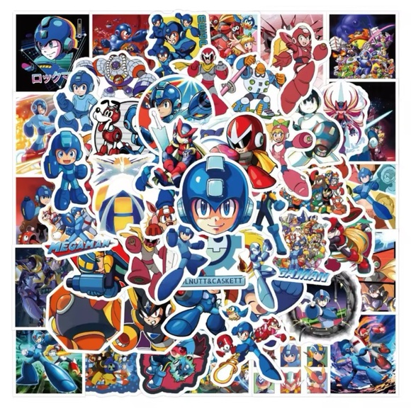 Handmade Party Supplies Mega Man Sticker Set Poshmark